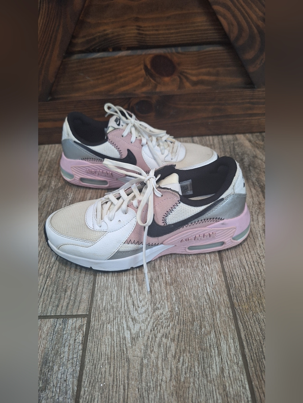 Nike Women's Sneakers in Pink, White & Black